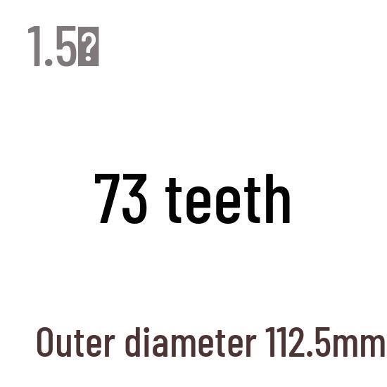 1,5M Modul Stirnrad, 13-120 Zähne, Stahl Zahnstange, 45 Stahl, Wärmebehandelt