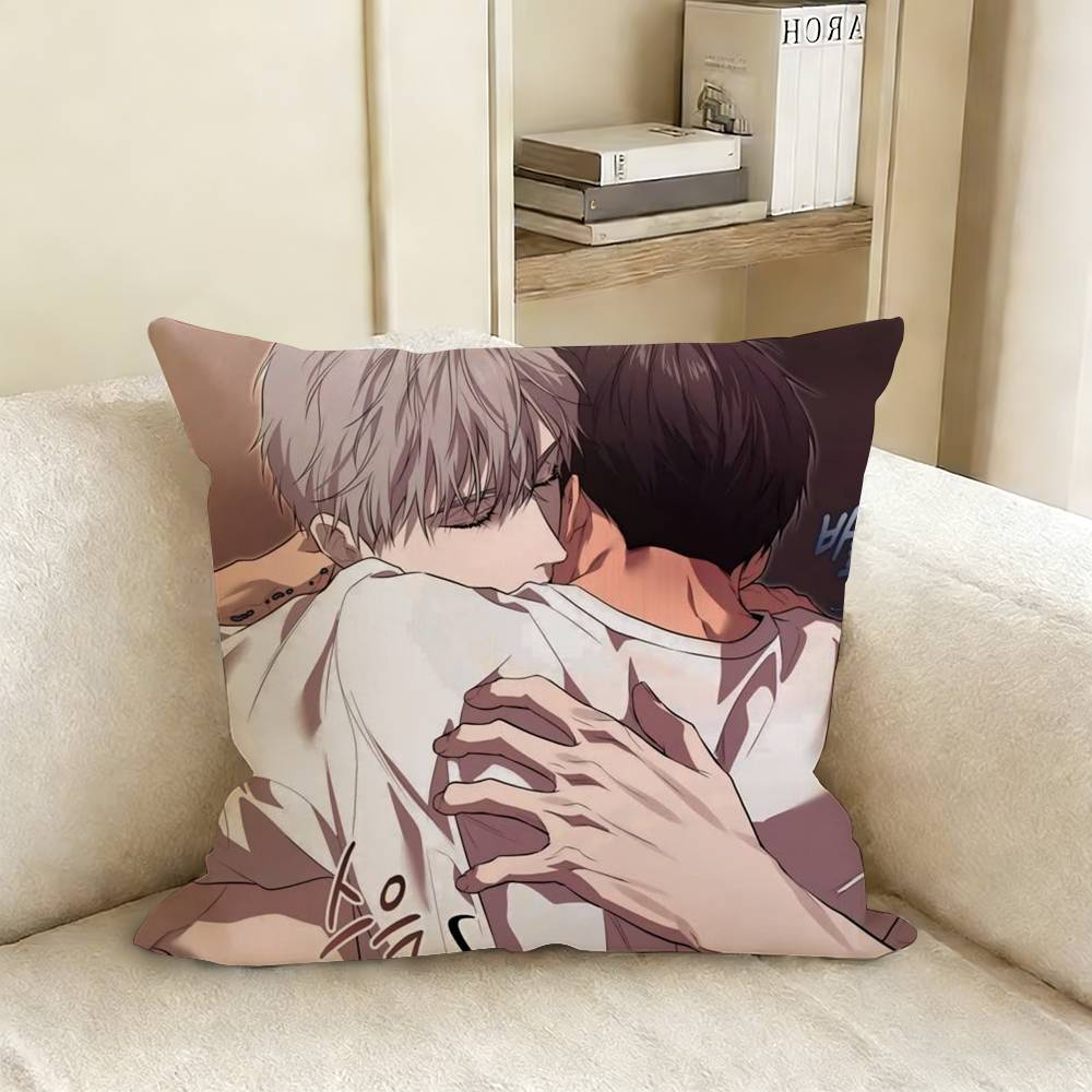 

PPassion Bl Anime Pillow Case Living Room Sofa Cushion Cover Suitable For Home Bedroom Room Decoration 30x30cm