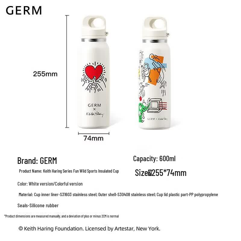 Germ Keith Haring Glowing Love 600ml Ceramic Mug