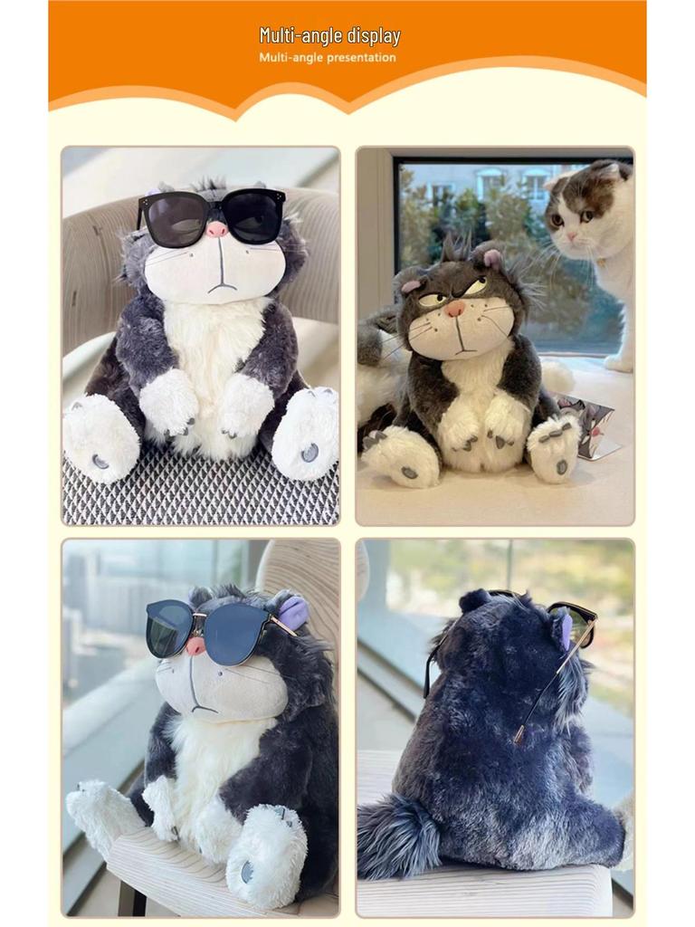 Lucifer & Figaro Cat Plush Doll - Funny Gift for Kids or Girlfriend