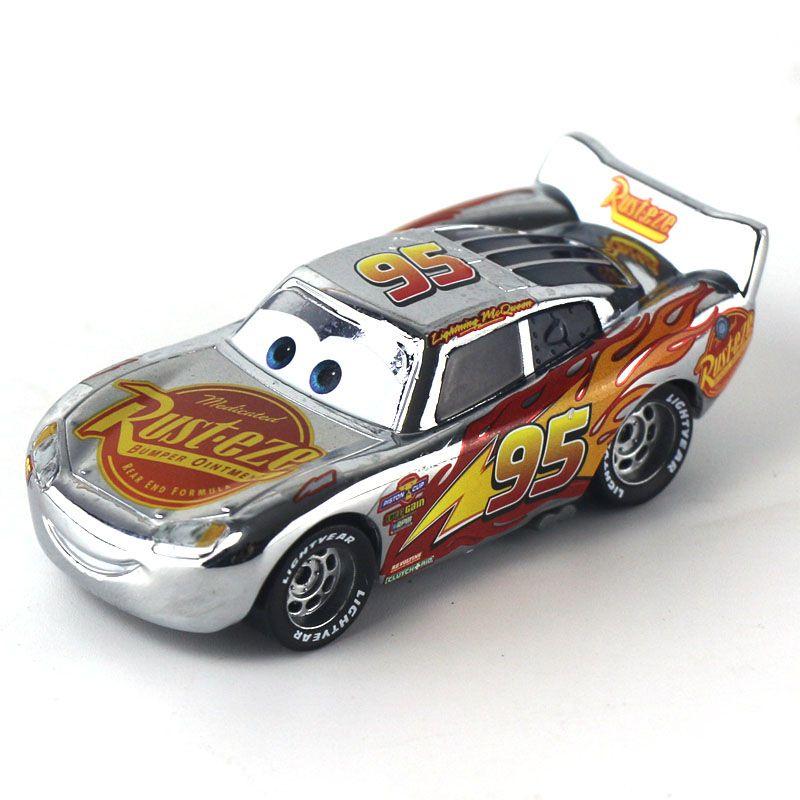 Disney Cars 95 Dinosaur Grey Mcqueen Alloy Children's Toy Car Model