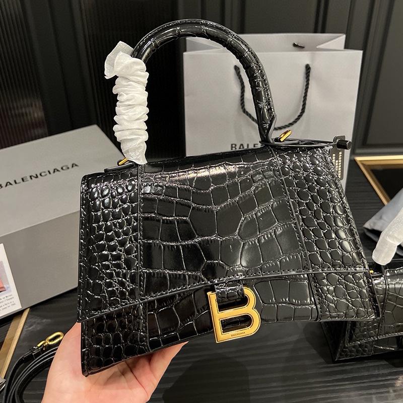 

Сумка через плечо с песочными часами и узором под крокодила 2024 года для женщин - высококачественная сумка через плечо на весну/лето