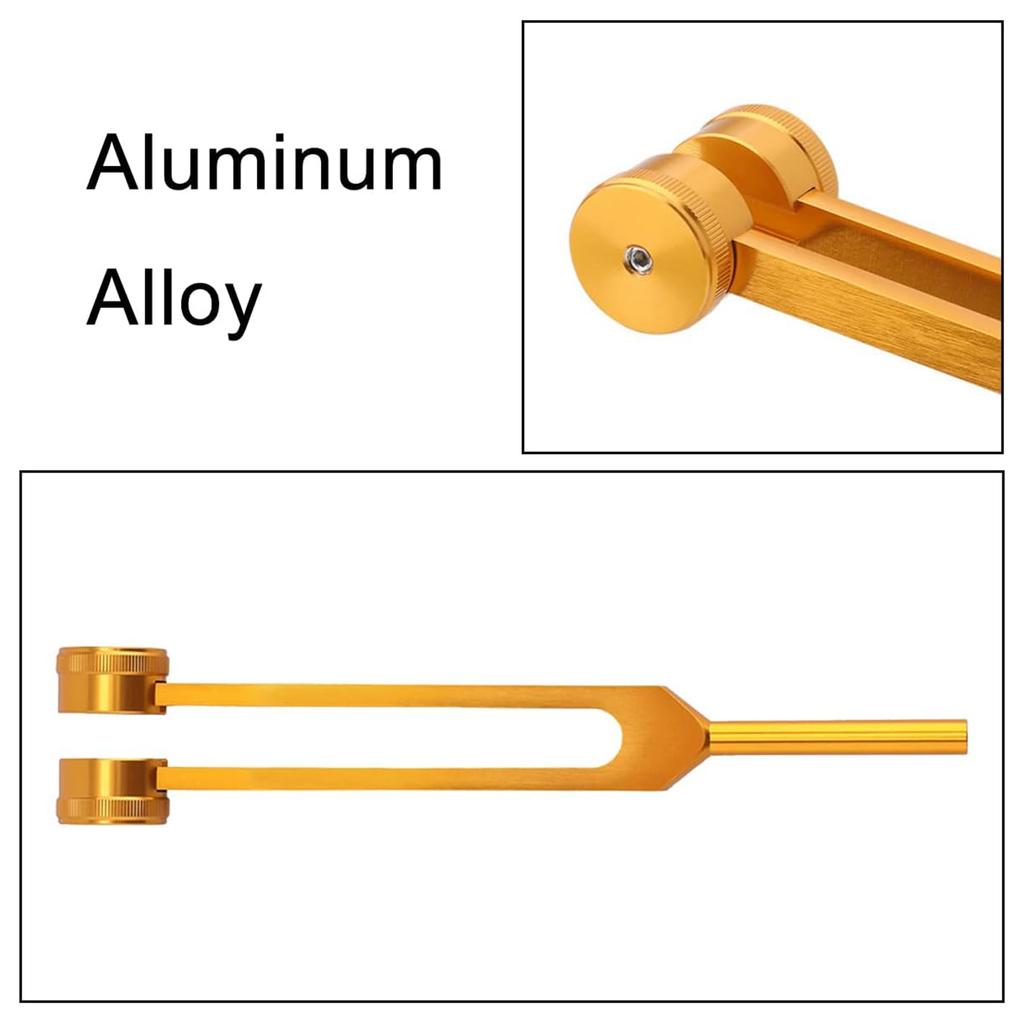 Stimmgabel, 128-Hz-Stimmgabelgewichte Stimmgabel aus Aluminiumlegierung für Klangheilungs- und Klangvibrationswerkzeuge