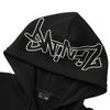 Li Ning Sports Lifestyle Serie Lässig Amerikanischer Vintage Minimalistisch Einfarbig Kapuzenpullover mit Buchstaben und Reißverschluss Unisex Sweatshirt Schwarz AWDV391-7