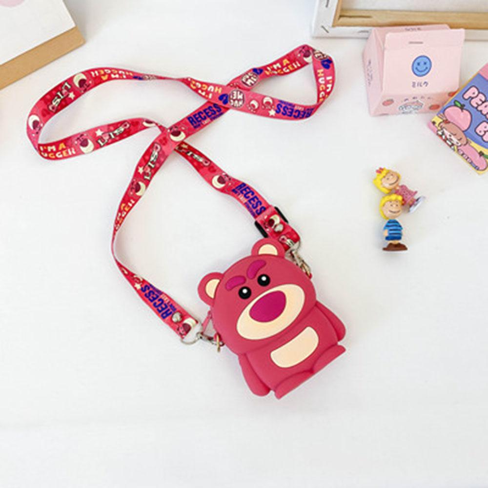 Mickey Mouse New Coin Purse Wallet Minnie Shoulder Messenger Bag Cute Card Bag Cartoon Silicone Storage Bag Fashion