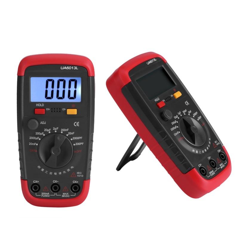 UYIGAO Digital Battery Powered Capacitan Capacitor Meter Tester 6013L LCD Display