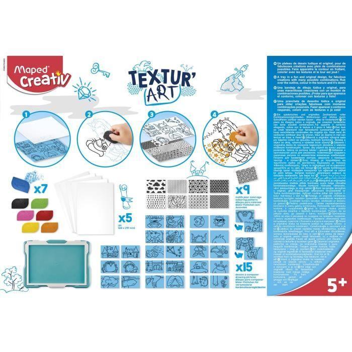 Tablette de dessin Textur' Art - MAPED CREATIV - Chateaux - Princesses