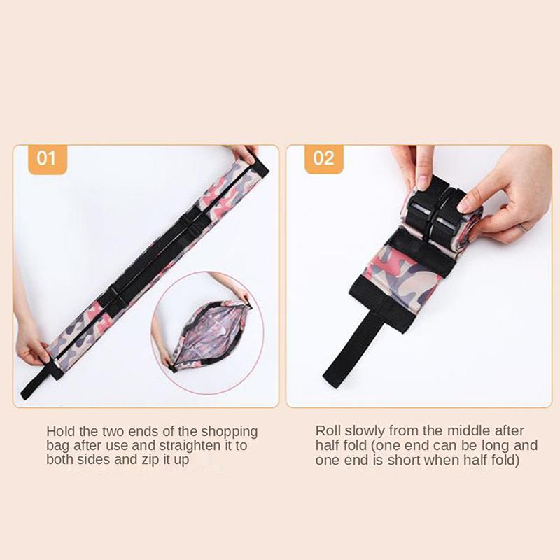 Foldable Shopping Bag, Portable Travel Tote Bag, Multi-purpose Large-capacity Storage Backpack