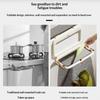 1 Pcs Kitchen Garbage Bag Holder Cabinet Door Hanging Trash Holder Foldable Multi-Purpose Bathroom Wall Plastic Bag Holder