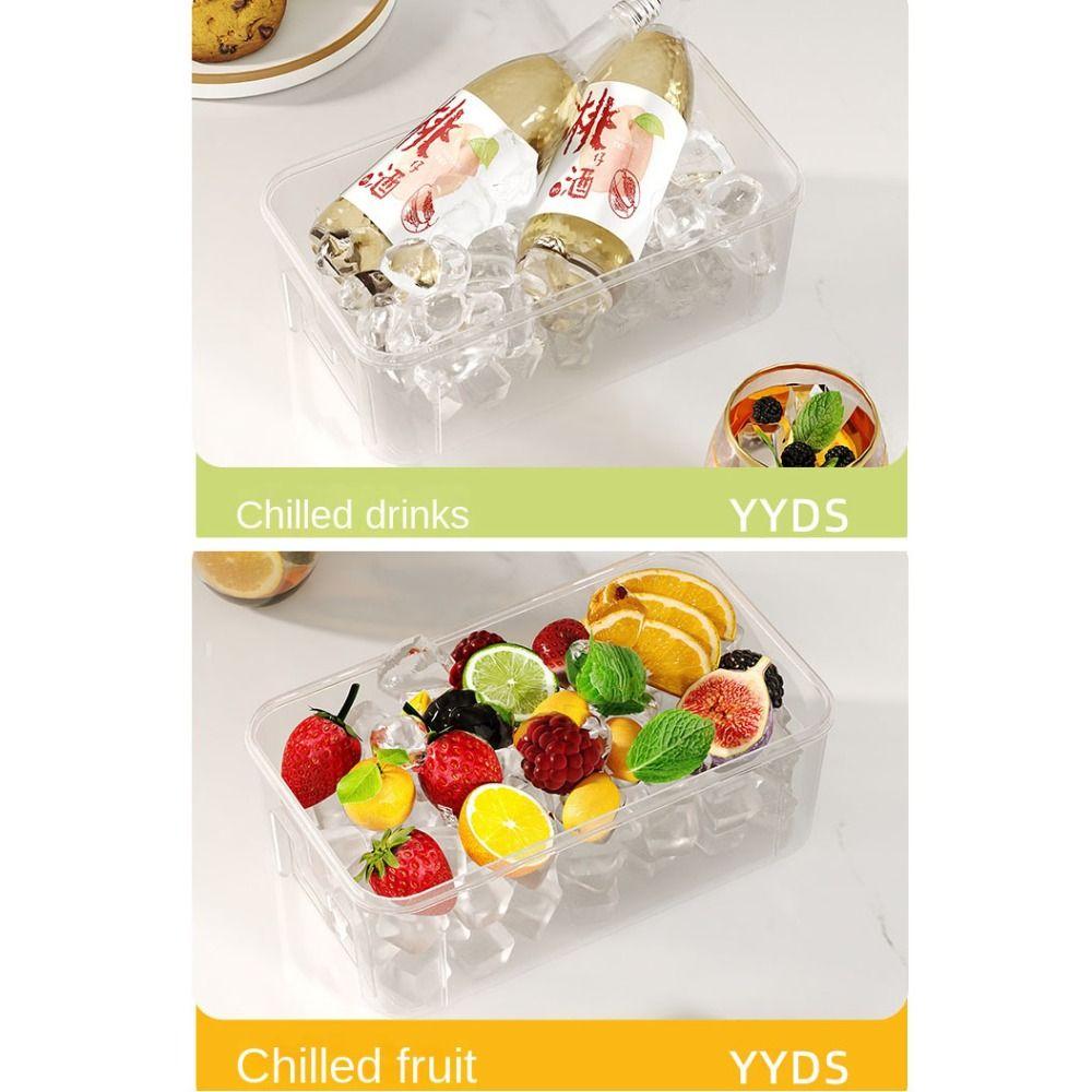 28/56 Grids One-Button Ice Tray Mold 28/56 Grids Storage Box Quick-Freeze Ice Mould  Beer