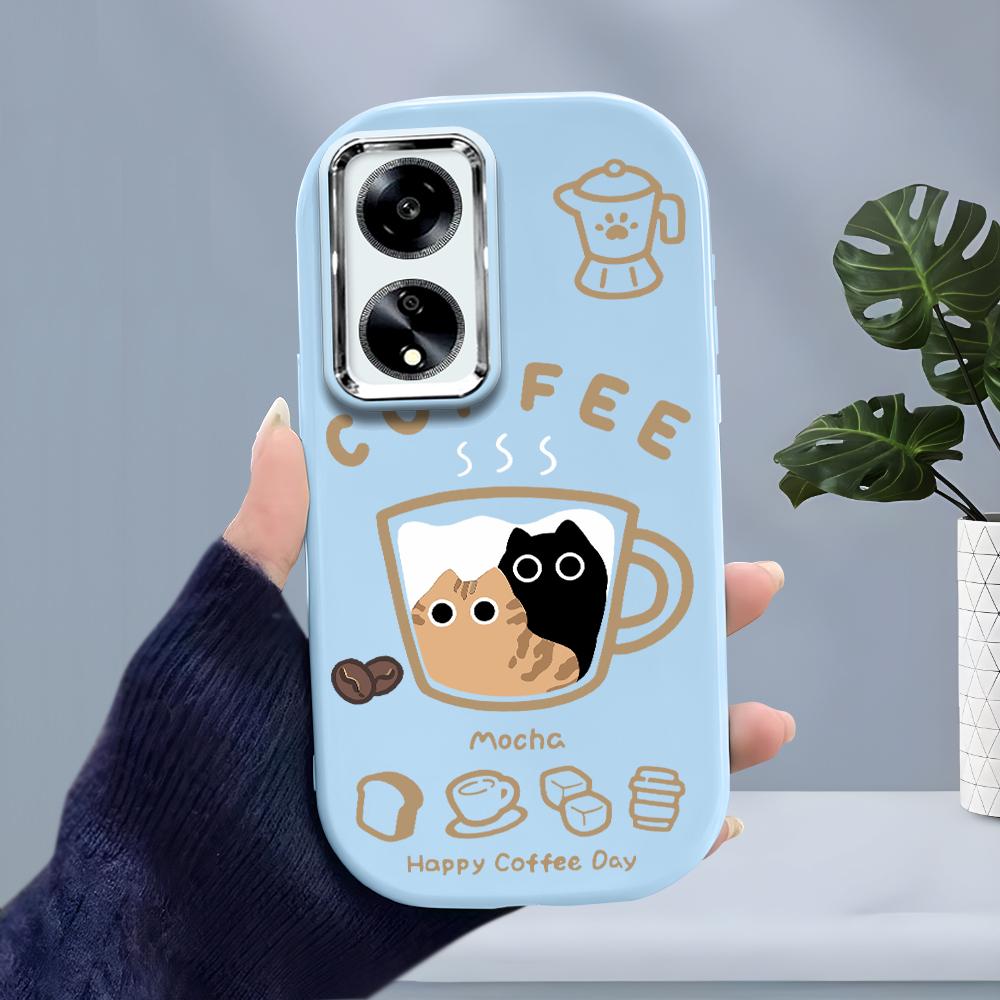 Jednobarevný stříbrný okraj čočky měkký tekutý silikon nárazuvzdorný obal na telefon pro iPhone Samsung Huawei Honor Xiaomi Redmi OPPO Realme Vivo Infinix Tecno