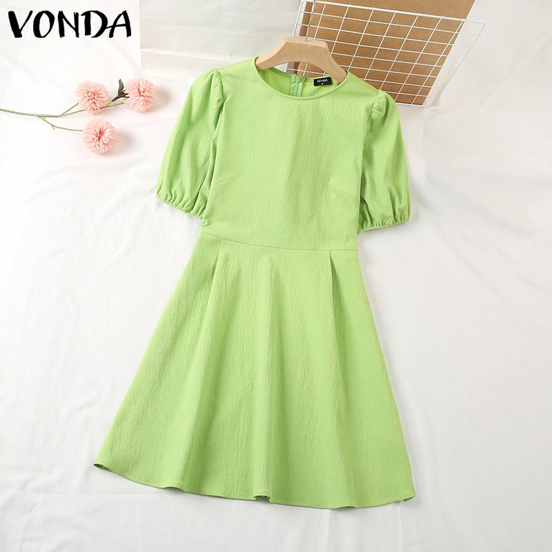 

VONDA Летнее женское пуховое платье с коротким рукавом для вечеринки