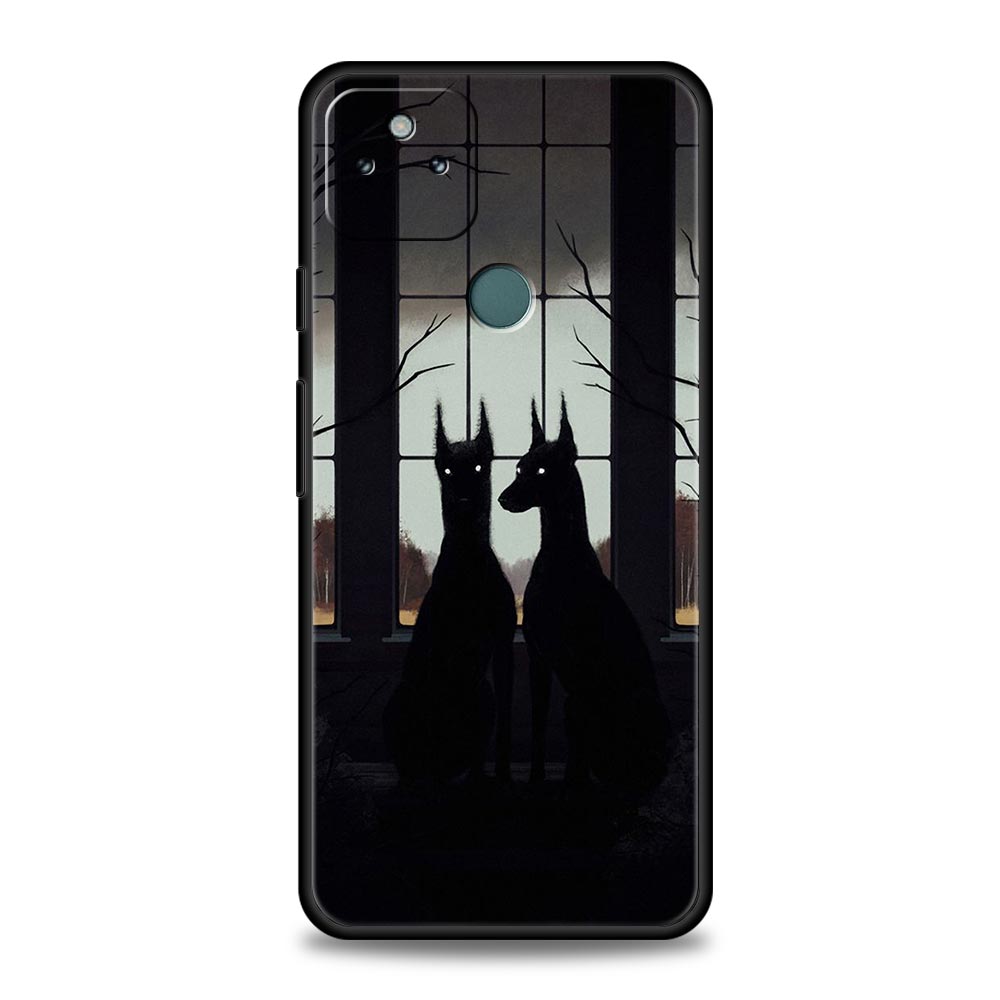 Doberman Dog Phone Case Cover for Google Pixel 10 9 8 7 6 9A 8A 7A 6A Pro Shockproof Soft TPU 9 Pro XL Shell Capas Fundas Coque