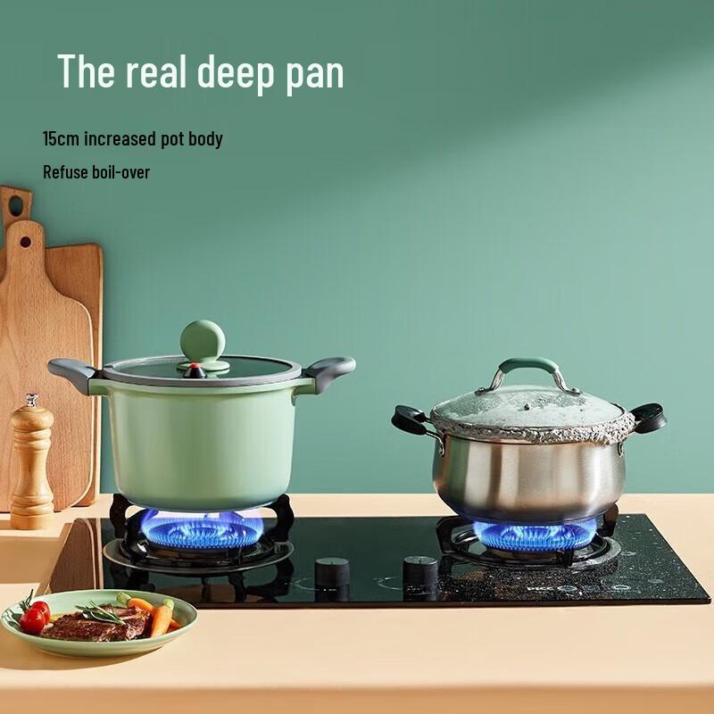 Chuidahuang Bamboo Green Stone Micro-Pressure Non-stick Soup Pot