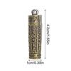 Vintage Brass Scripture Pendant Safety Auspicious Pendant Detachable Pendant