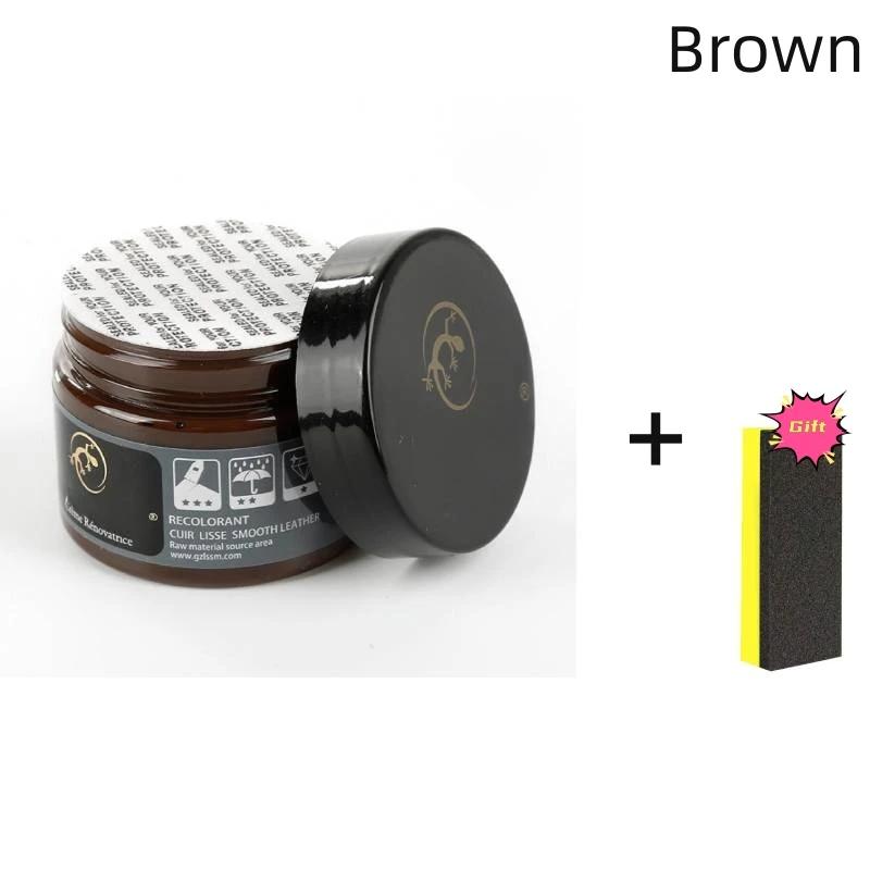 50ml Autopflege Flüssigleder Reparaturset Auto Komplementärfarben Paste Autositz Sofa Kratzer Risse Lackpflege Geschenk Schwamm