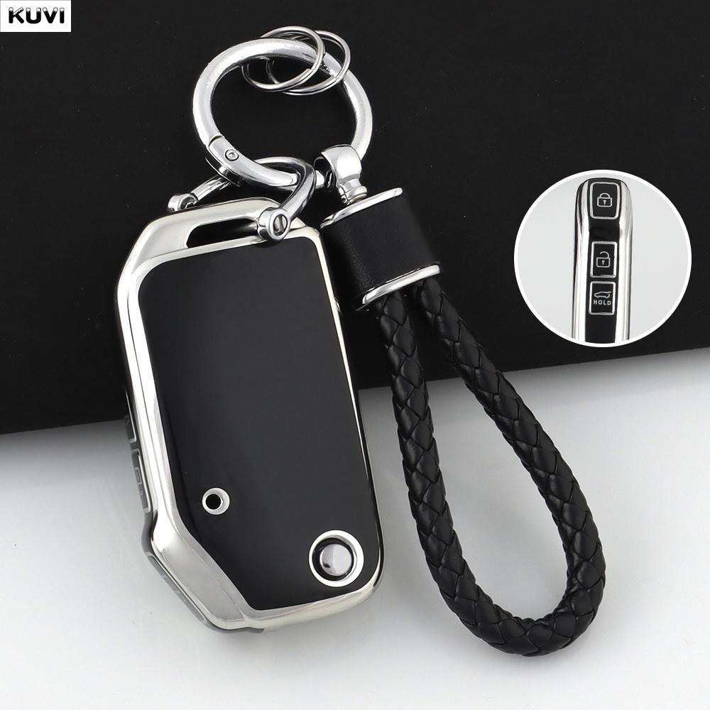 Tpu Auto Folding Key Fob Cover Case Housing Key Ring Fit For Kia Sportage Ceed Xceed Sports K5 Seltos Auto Accessories
