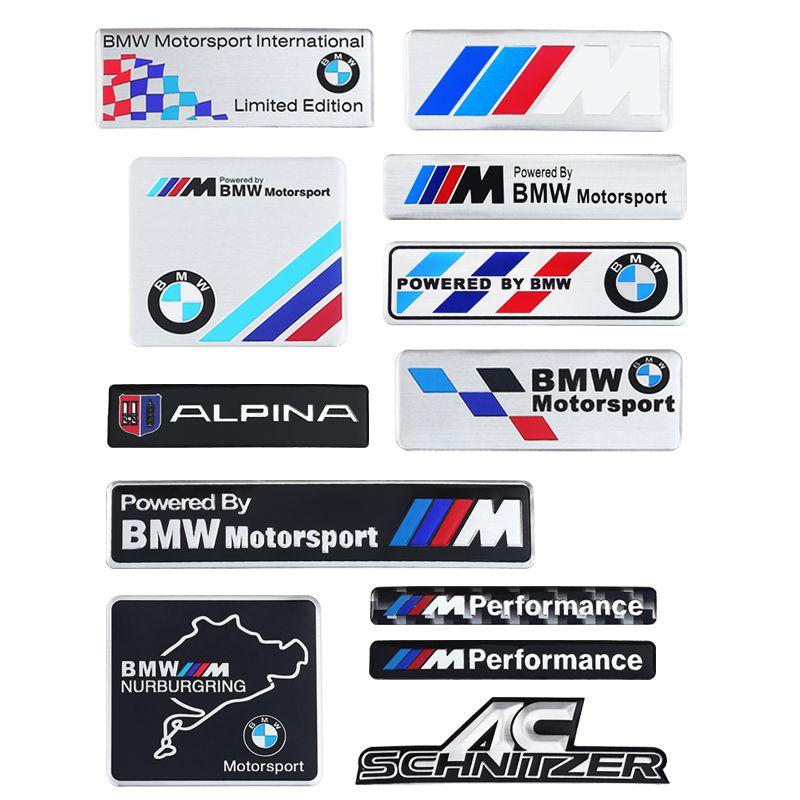 Car Styling Emblem Aluminum Alloy Car Fender Trunk Badge Stickers Decoration For BMW E46 E90 E60 F30 F10 E39 E36 F20 G30 G20 E87