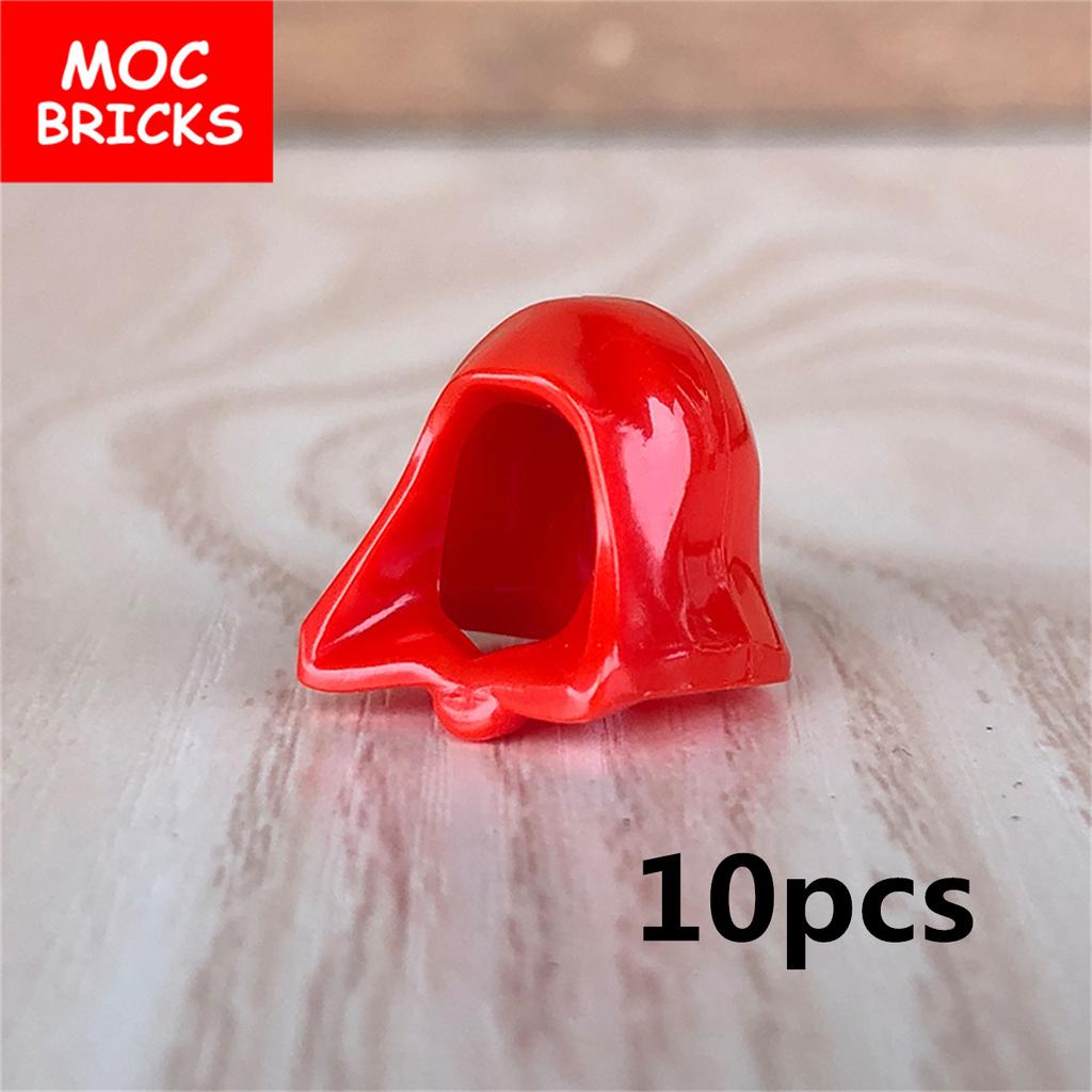 Peças MOC Cabeça Capuz Capacete Abaixado Figura 4cm Corpo Acessório de Roupa 30381 15428 blocos de construção brinquedos presentes para crianças
