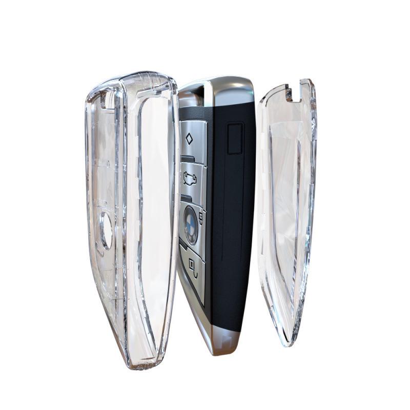 Ultra-Thin Transparent Key Cover for BMW X3, X1, X5, X6, New 5 Series, & 7 Series