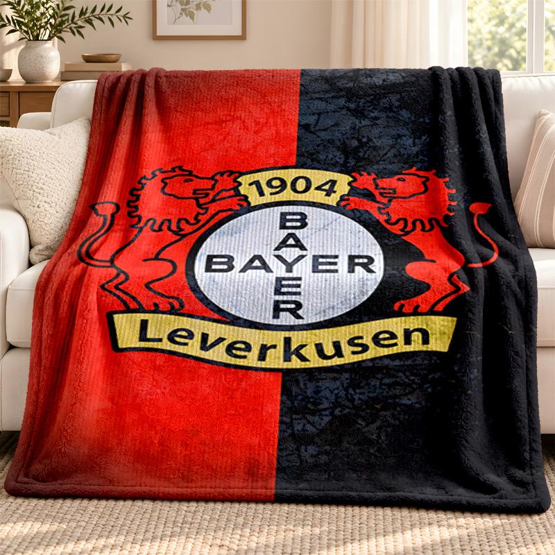 Bayer Leverkusen blanket Flannel Blanket Soft Cozy Plush Throw for Sofa Bed Lightweight Home Decoration Outdoor camping