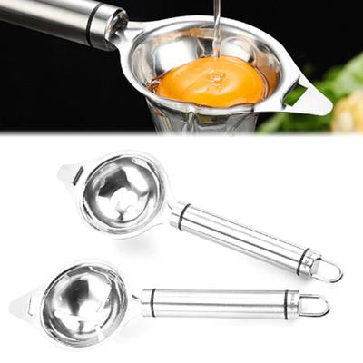 Separador de clara de huevo, herramientas de acero inoxidable, filtro de yema de huevo, dispositivos de cocina, embudo separador, cuchara, utensilios divisores