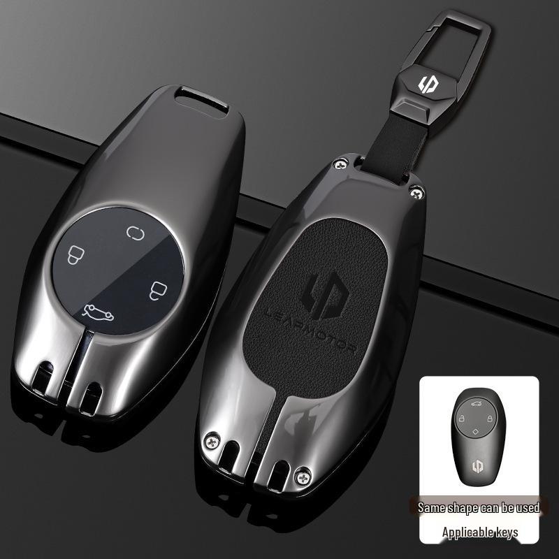 2023 Leapmotor Key Case for T03, C11, S01, C01 - Metal Buckle Bag for Men & Women