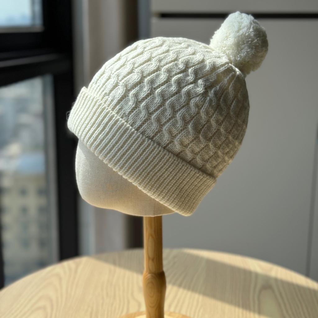 Knitted Hat Women's Woolen Hat Autumn and Winter Big Head Circumference Showing Face Small Confinement Cold Hat Warm and Thickened Ear Protection