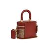 Coach Sac à Bandoulière Trail 12 Monogramme Classique Fermeture Éclair Cuir et Toile Enduite Sac à Main Femme Marron Jaune Rouille CE768-B4NQ4