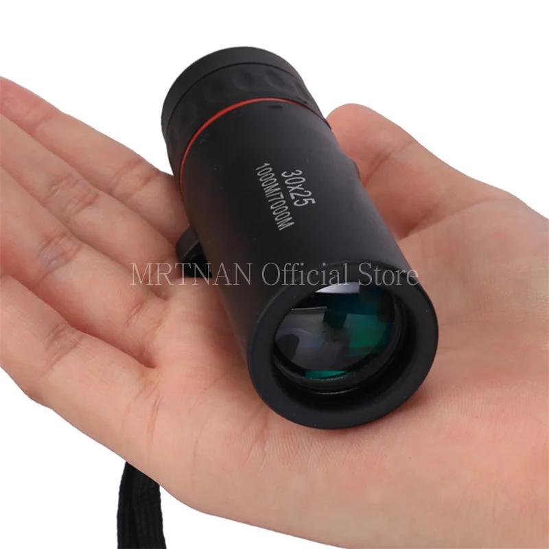 30x25 Monocular Telescope Binoculars Focus Green Film Binocular Optical Hunting Tourism Scope For Outdoor