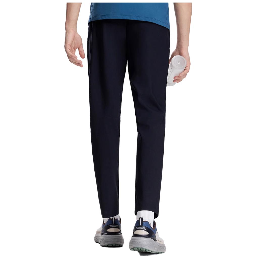 FILA 2023 Winter Knitted Long Pants New Basic Casual Fitness Straight Leg Pants Men bottoms Deep-Black A11M341608F-BK