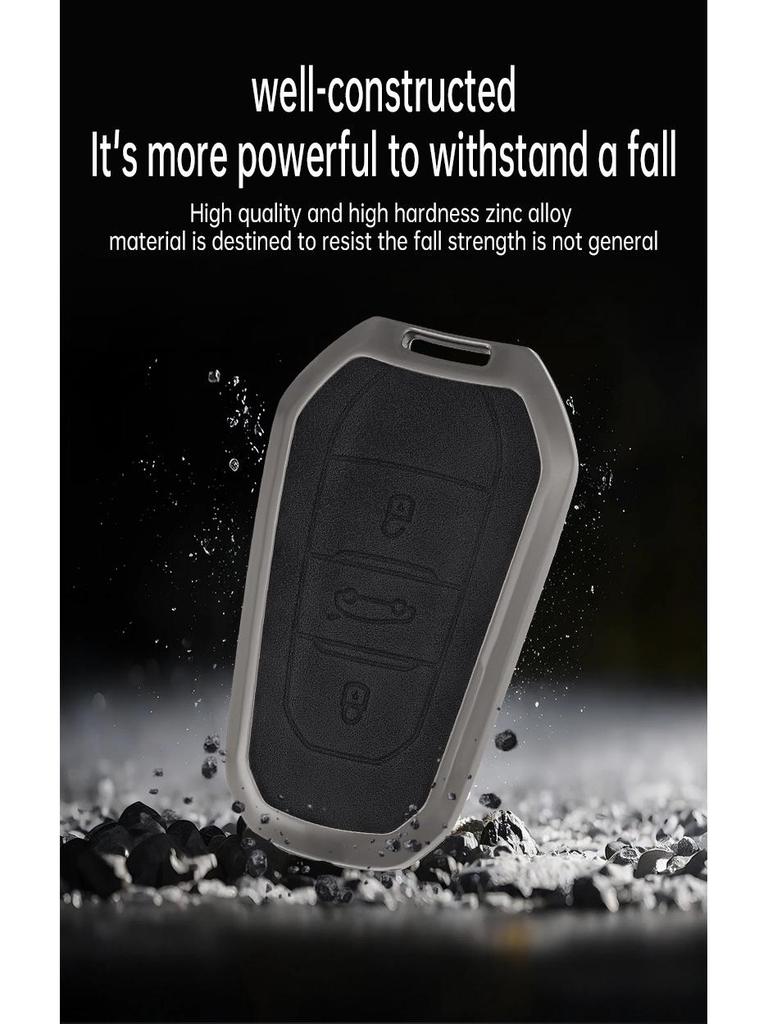 Compatible Key Case for Citroen Sega Triumph 2012-2016 - Folding Shell & Buckle