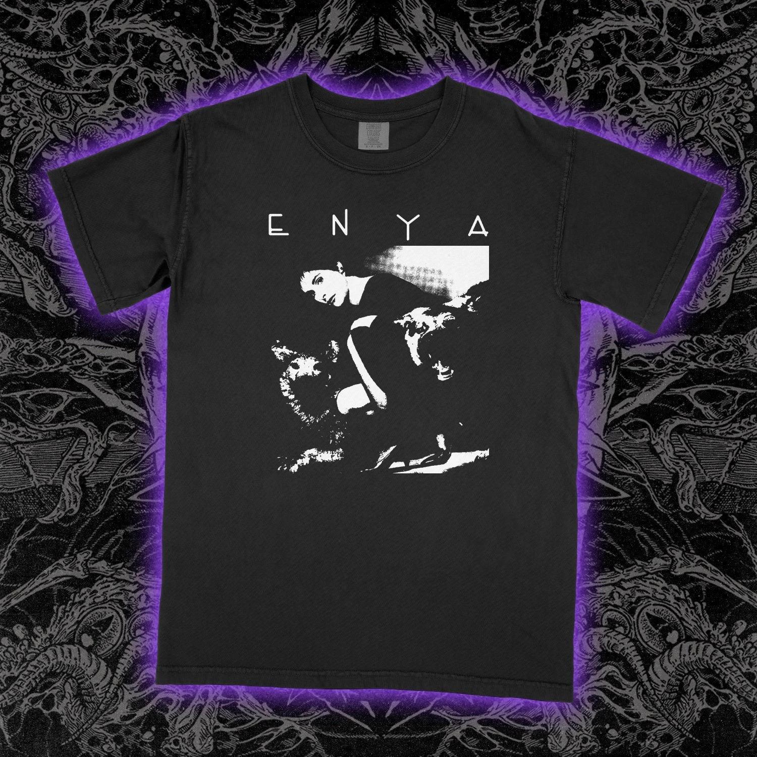 Enya T-Shirt Vintage Celtic New Age Singer Graphic Tee Orinoco Flow Unisex Soft XS