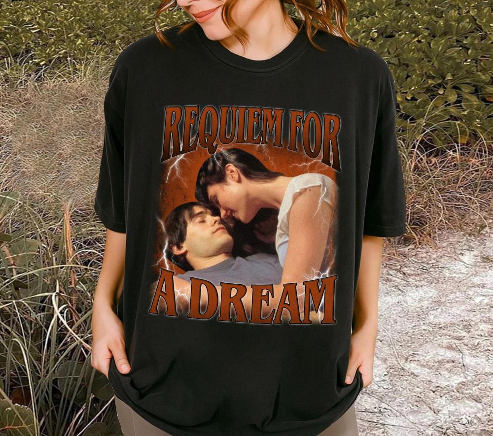 Requiem for A Dream Shirt Vintage Movie Tee Clothing Graphic Short Sleeve Shirt Unisex Unisex Women AllSeason
