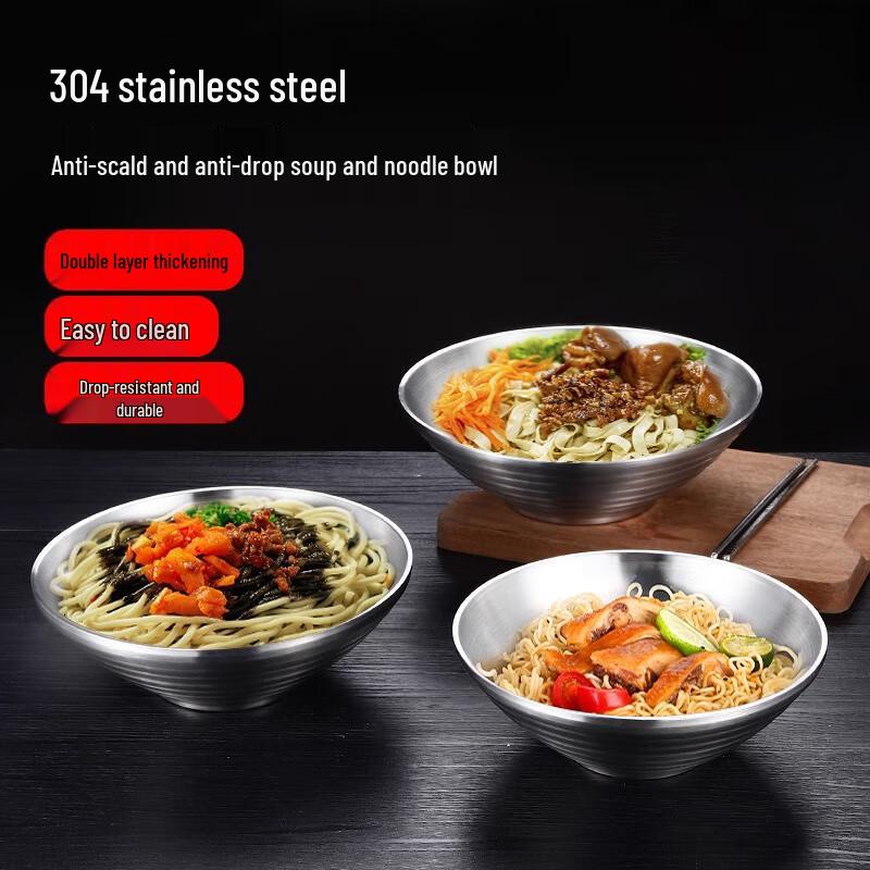 Changbaosen 16CM Double-Layer Stainless Steel Insulated Bowl