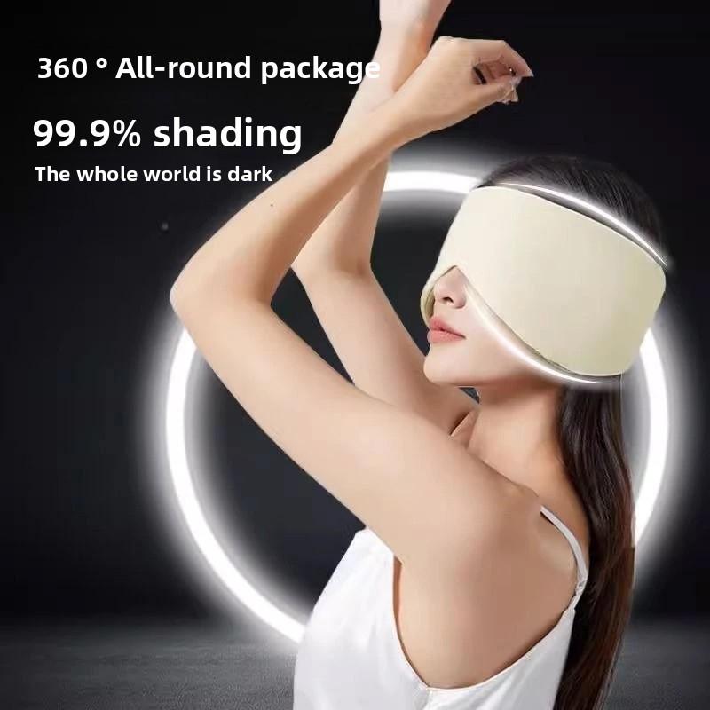 

Маска для глаз и наушники 2-в-1 для перерыва на обед, специальная маска для глаз для офиса, наушники, светонепроницаемые и шумоподавляющие дорожные очки