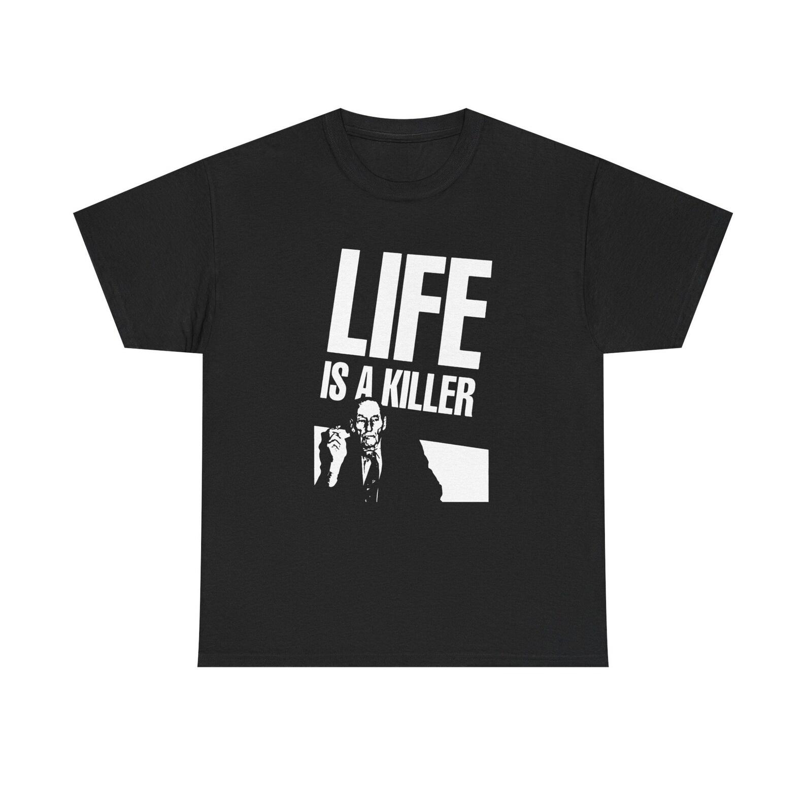 William Burroughs Life Is A Killer Shirt, Beat Generation Writer Tee, Vintage Literary Graphic T Shirt, Retro Counterculture Fan Gift 140