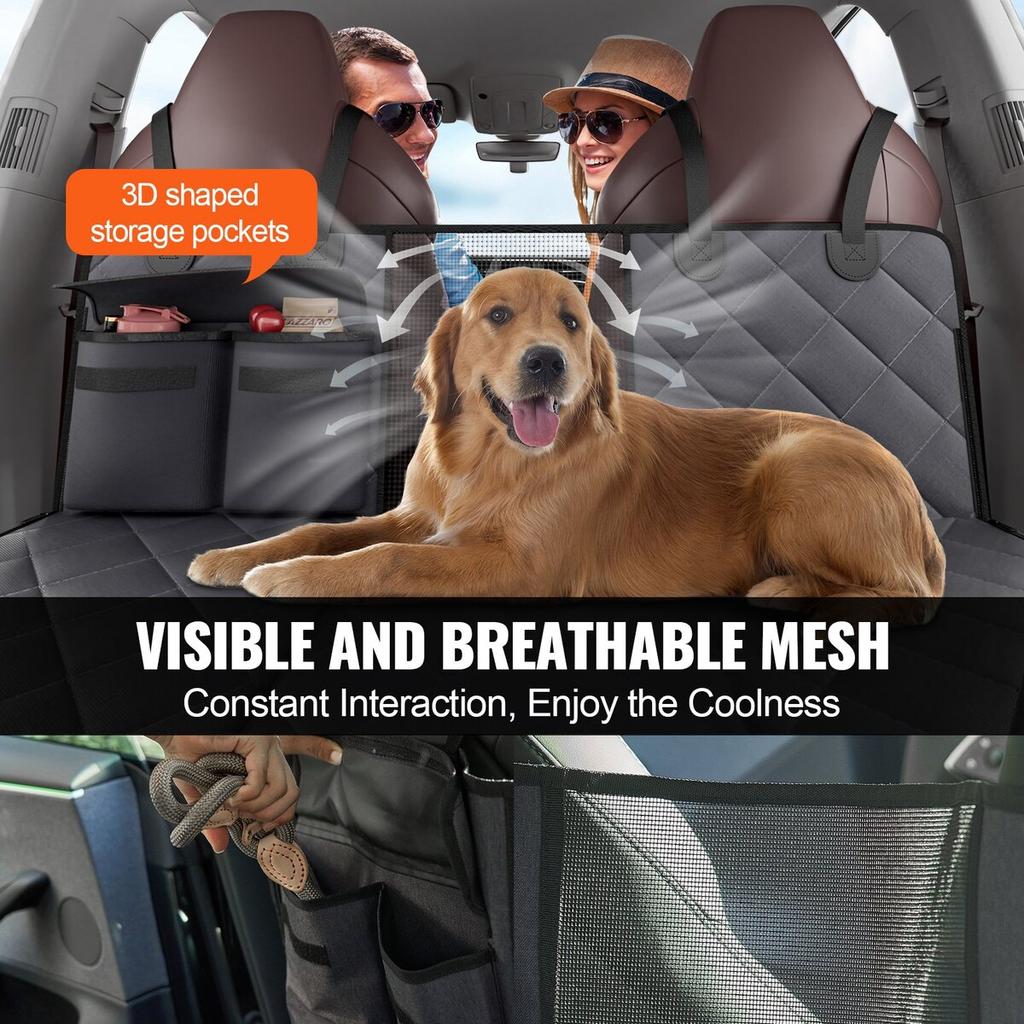54 x 24 in Dog Car Seat Cover for Back Seat Waterproof 600D for Cars