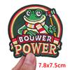 Niederlande Frosch Oeteldonk Emblem Gestickter Aufnäher Niederländischer Karneval Aufnäher Aufbügelbilder Für Kleidung DIY Feier Geschenke