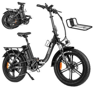 Faltbares Elektrofahrrad VITILAN U7 2.0, 750W Motor, 48V 20Ah Akku, Reichweite 90 km, 20*4.0 Zoll Reifen