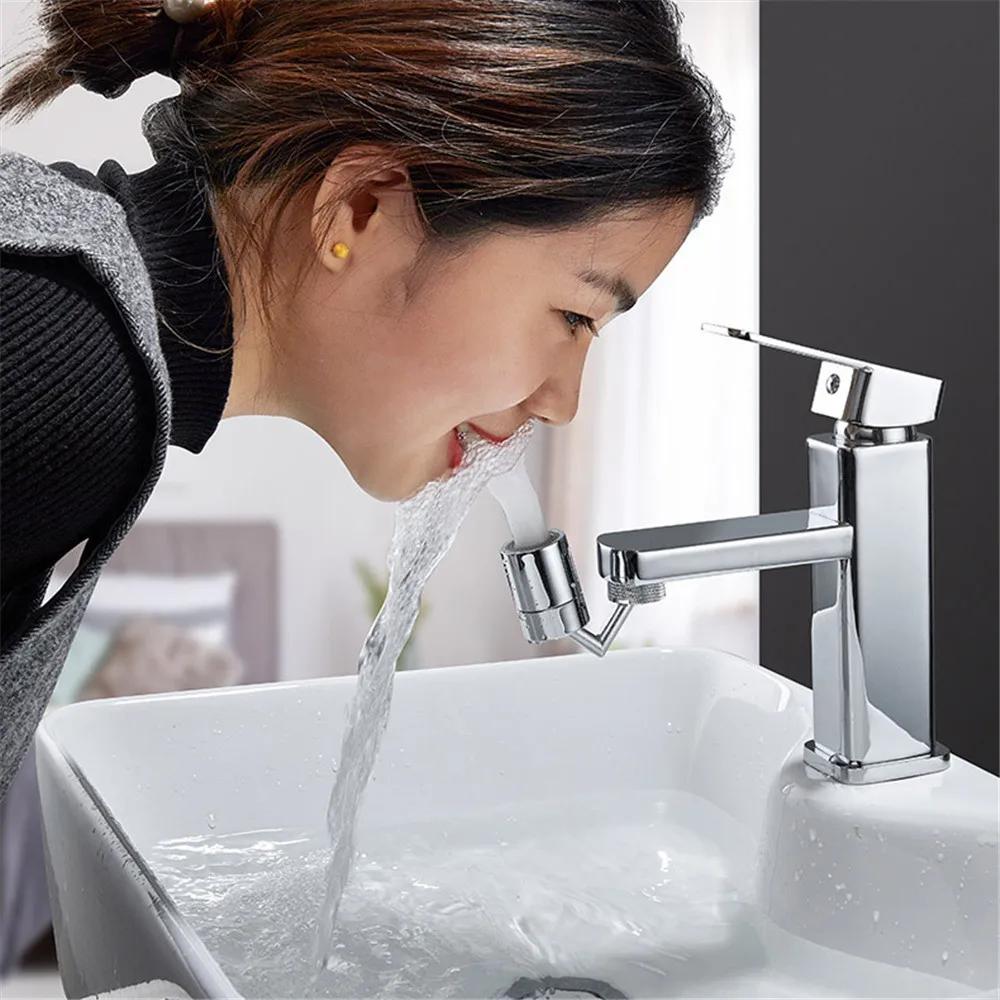 Universal Splash Filter Faucet Spray Head 720 Degrees Water Outlet Faucet Extender Bubbler Sprayer Kitchen Bathroom Accessories