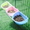 Hanging Small Pet Food Feeder Plastic Pet Bowl Durable Pet Water Feeder Dispenser  Rabbit
