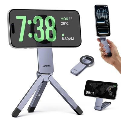UGREEN Smartphone Stand MagSafe Mobile + Handheld Tripod Connection Mode Multi-angle Adjustment Foldable Lightweight Compatible 1/4 Screw Hole Tripods