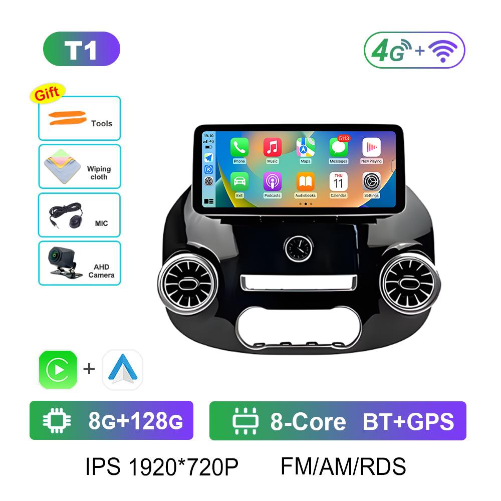 12.3 Inch Android OS for Mercedes Benz Vito W447 2014 2015 2016 2017 - 2022 Car Video Multimedia Radio Player Wireless Carplay