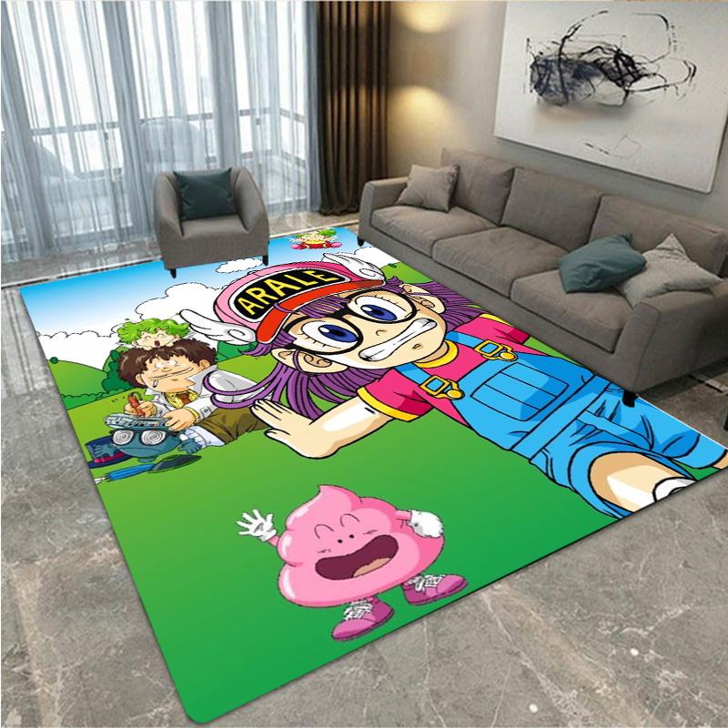 Alfombra de dibujos animados DR Slump Arale Chan, área de ocio para niños, sala de estar, dormitorio, alfombrilla para el asiento, reposacabezas, alfombrilla antideslizante