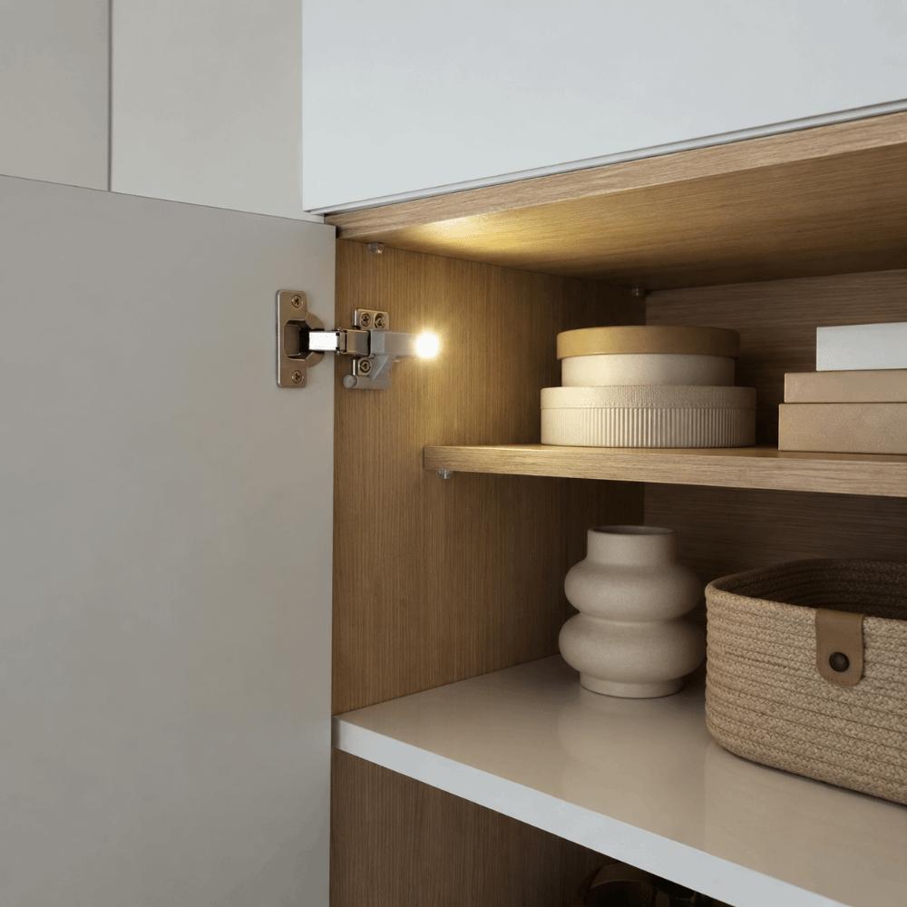 10 Pack 3 LED Beads Cabinet Hinge Light Battery Operated Closet Wardrobe Light  Closet