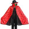 Ladybug neutral cape, cosplay masquerade ladybug animal cape