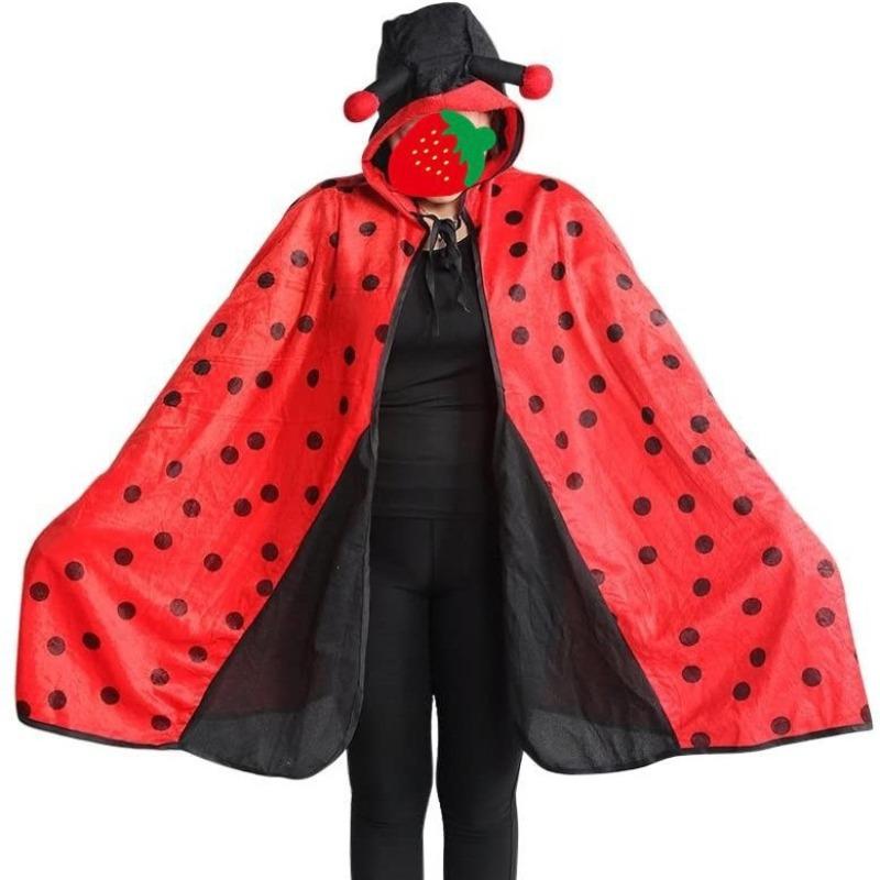 Ladybug neutral cape, cosplay masquerade ladybug animal cape