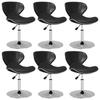 Day and Night - Day and Night Dining Chairs 6 Units Black Synthetic Leather