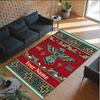 Birds Theme Crystal Velvet Floor Rug Personalized Custom Name Text Warm Carpet Home Decoration